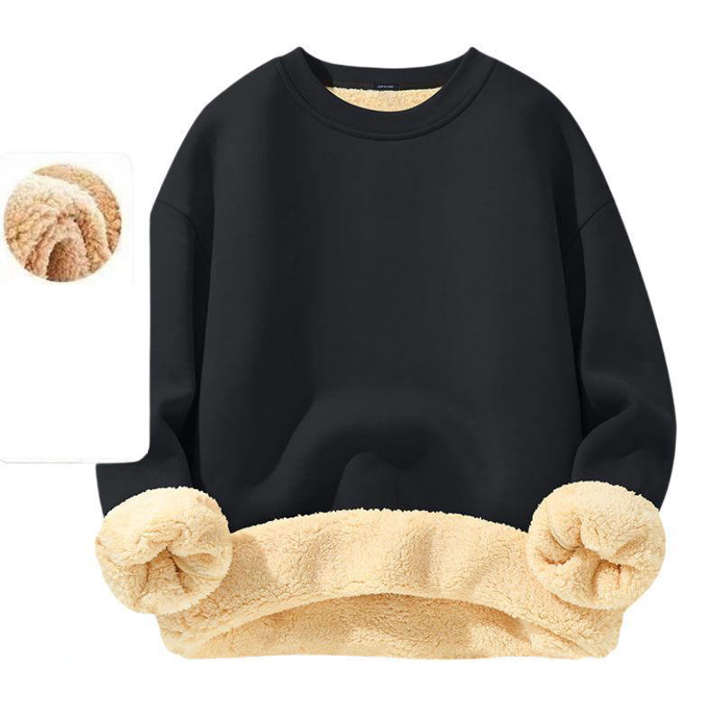 Sweatshirt ras du cou pour homme doublé polaire
