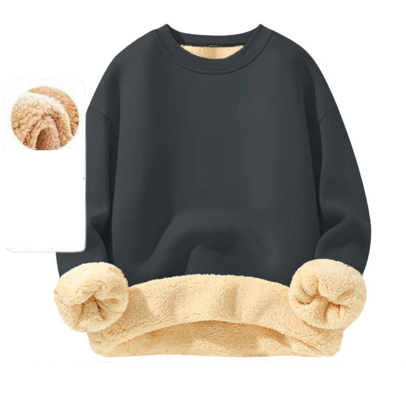 Sweatshirt ras du cou pour homme doublé polaire