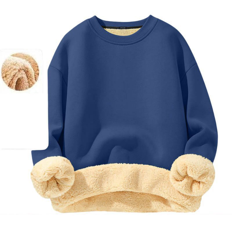 Sweatshirt ras du cou pour homme doublé polaire