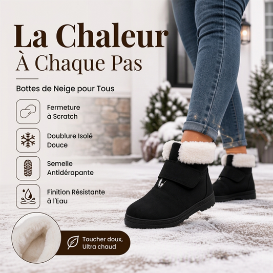 Bottes de neige d'hiver chaudes antidérapantes pour femmes
