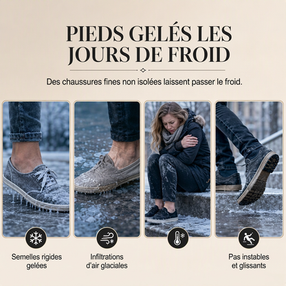 Bottes de neige mi-mollet pour femme, hiver