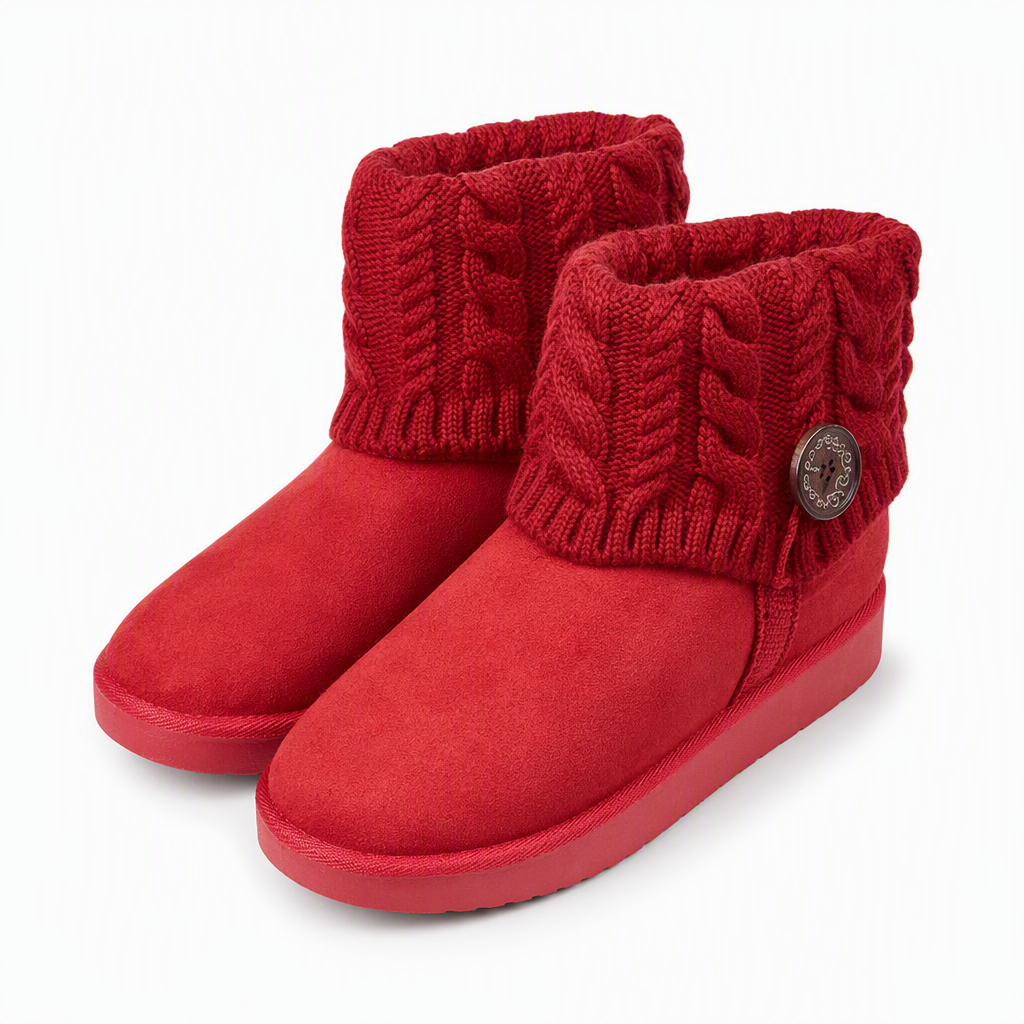 Bottes de neige mi-mollet pour femme, hiver