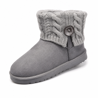 Bottes de neige mi-mollet pour femme, hiver