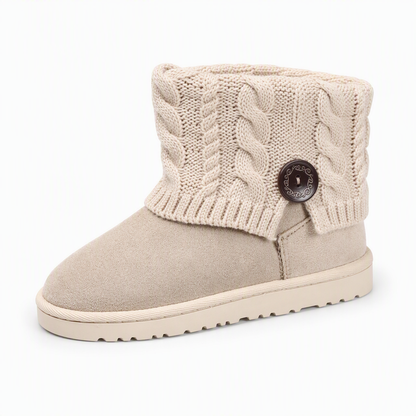 Bottes de neige mi-mollet pour femme, hiver