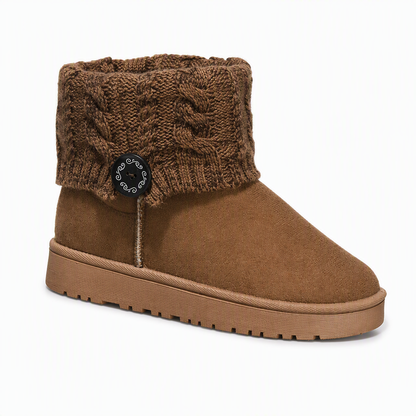 Bottes de neige mi-mollet pour femme, hiver