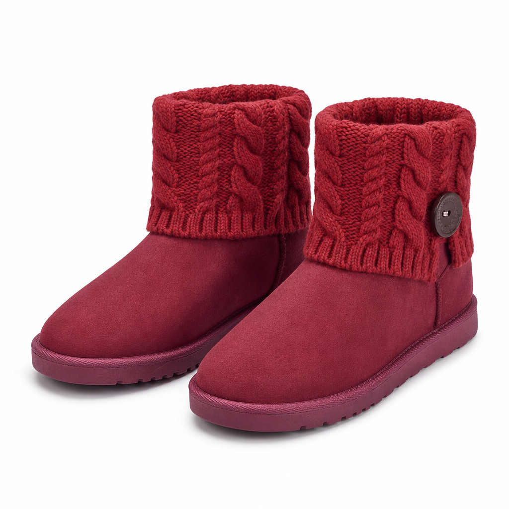 Bottes de neige mi-mollet pour femme, hiver