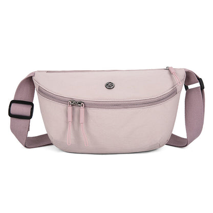 Sac bandoulière minimaliste en forme de demi-lune