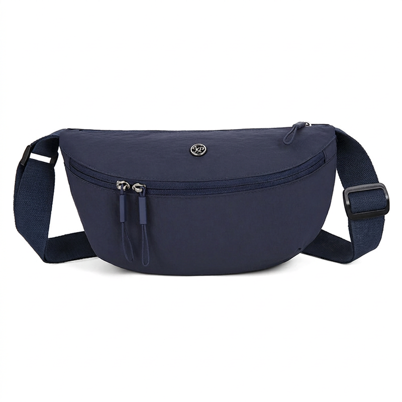 Sac bandoulière minimaliste en forme de demi-lune