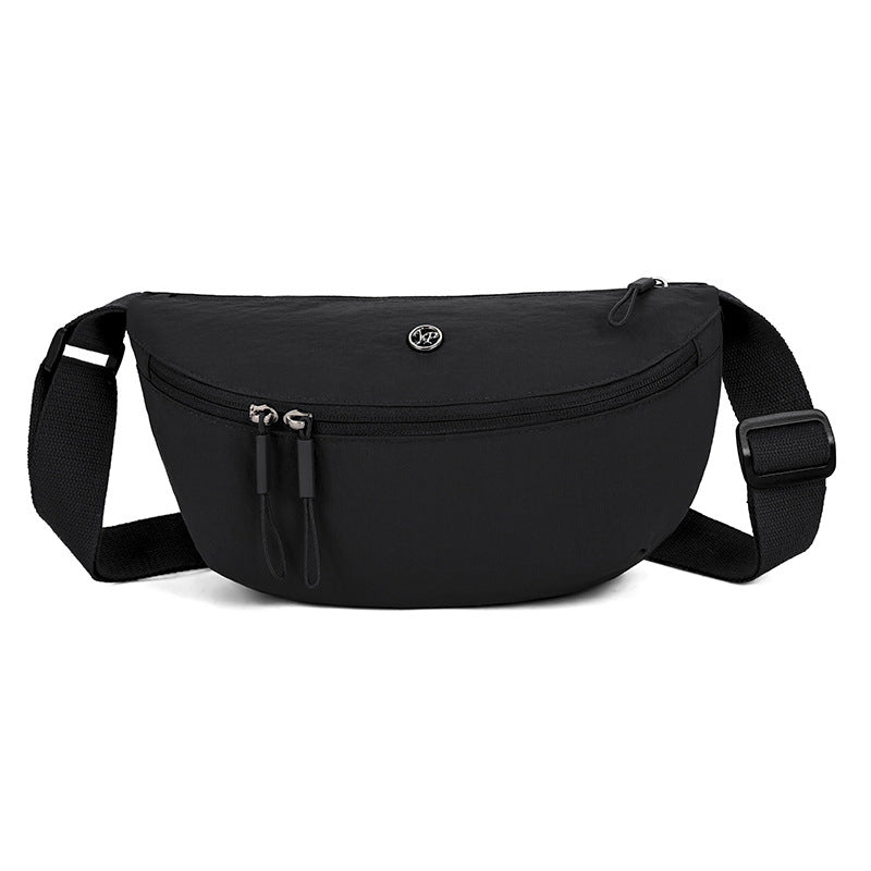 Sac bandoulière minimaliste en forme de demi-lune