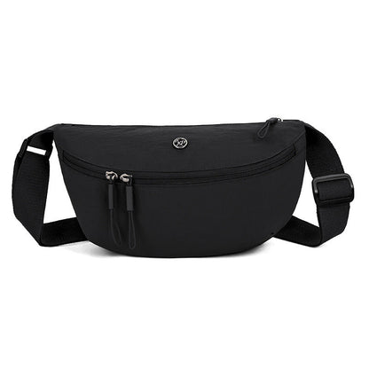Sac bandoulière minimaliste en forme de demi-lune