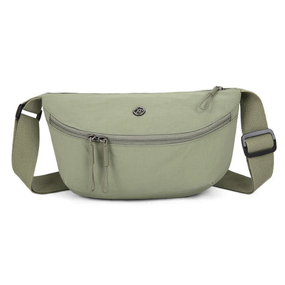 Sac bandoulière minimaliste en forme de demi-lune