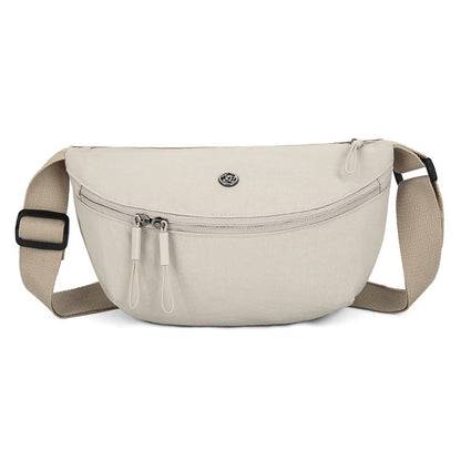 Sac bandoulière minimaliste en forme de demi-lune