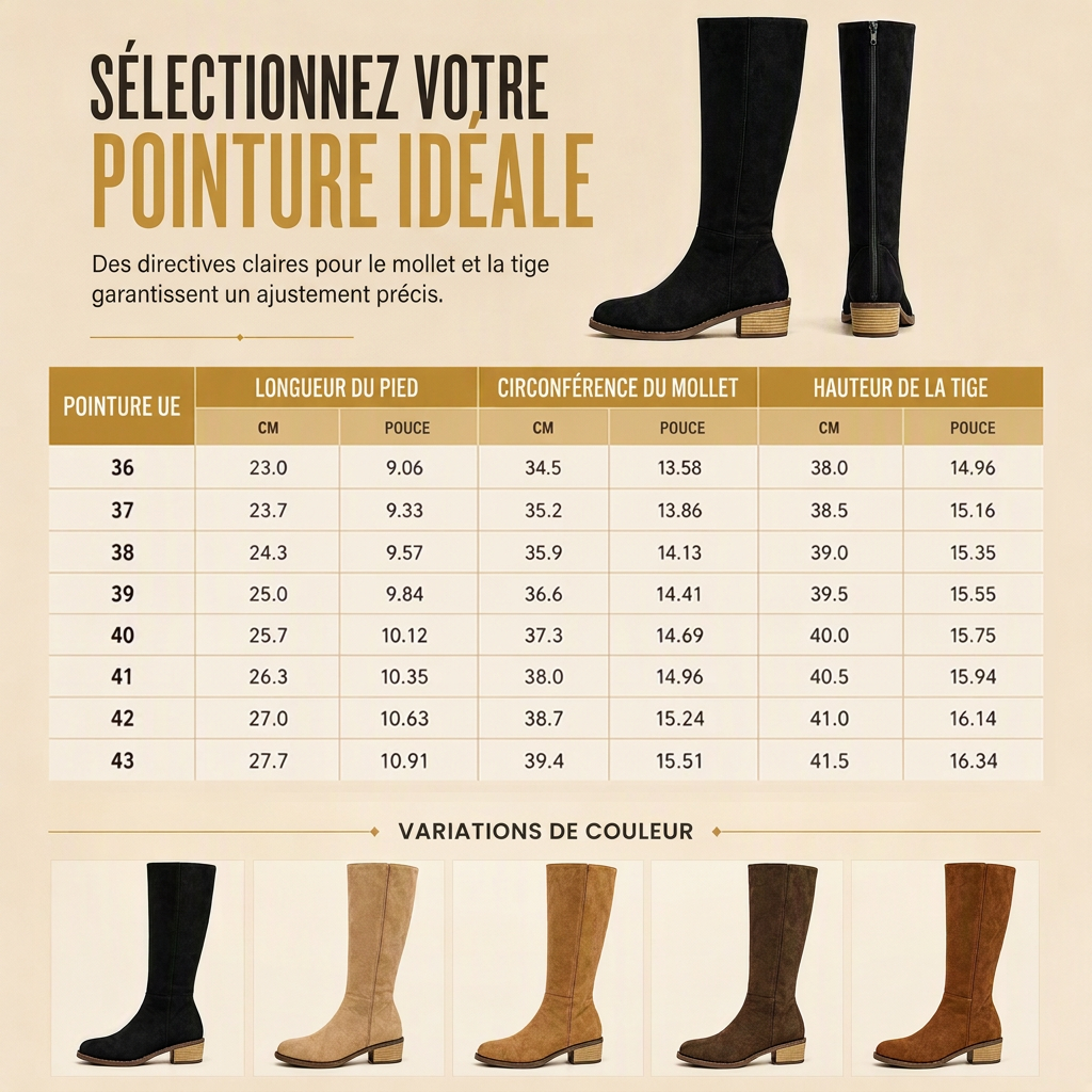 Bottes à talons épais en daim pour femmes, au-dessus du genou