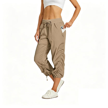 Pantalon court léger et à séchage rapide pour femme