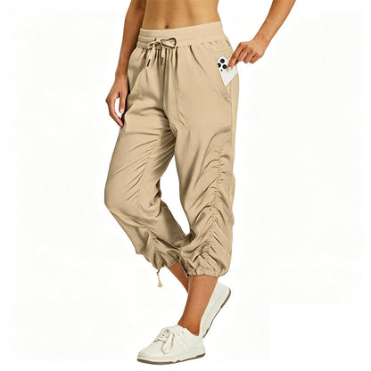 Pantalon court léger et à séchage rapide pour femme