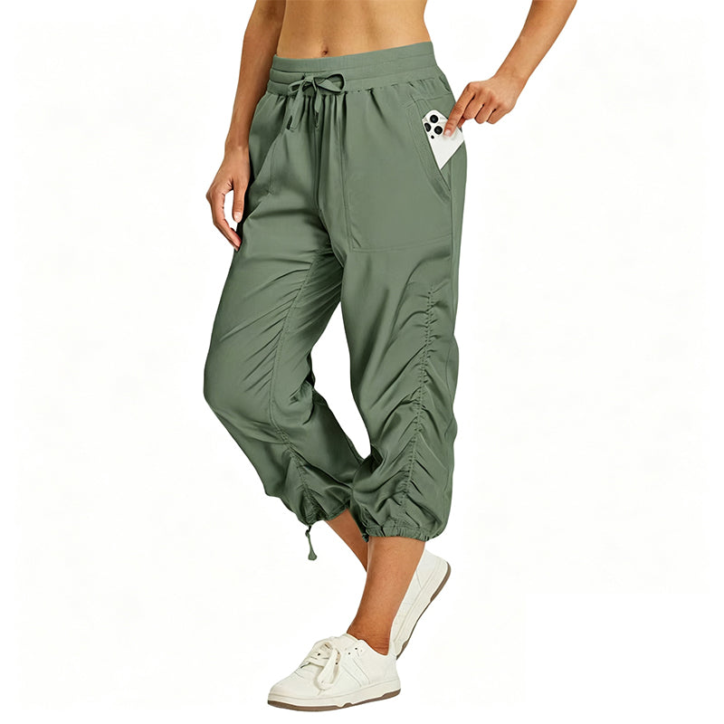Pantalon court léger et à séchage rapide pour femme