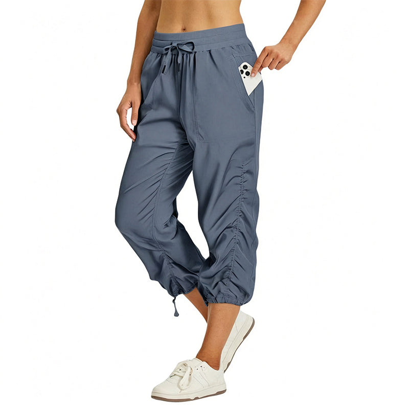Pantalon court léger et à séchage rapide pour femme