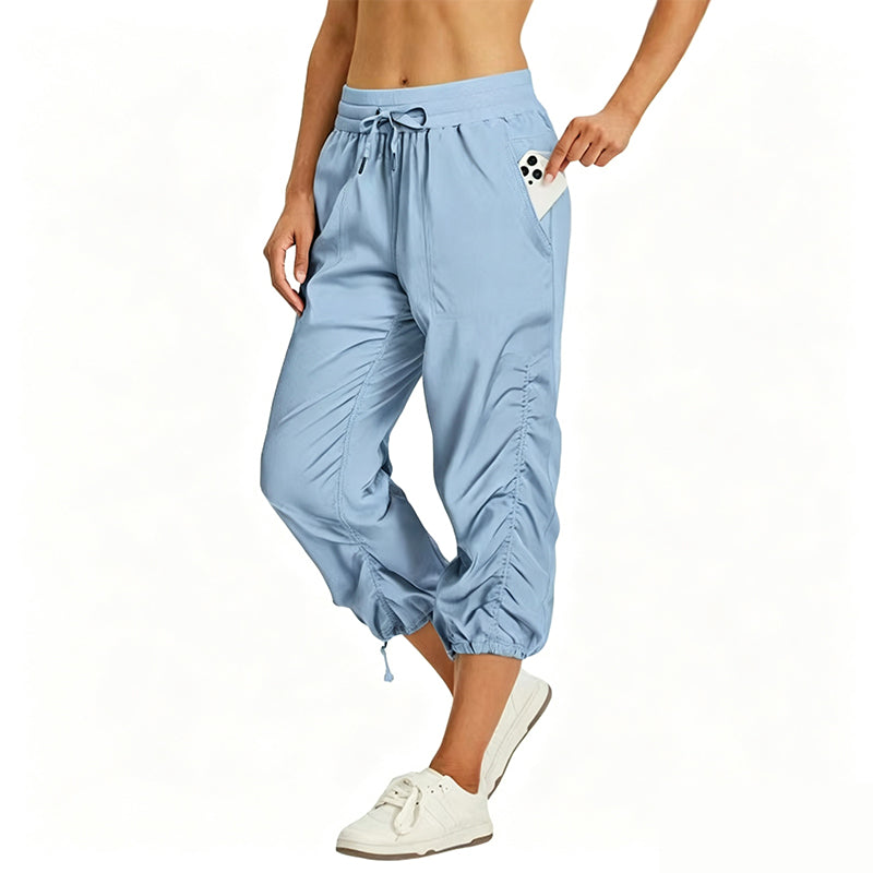 Pantalon court léger et à séchage rapide pour femme