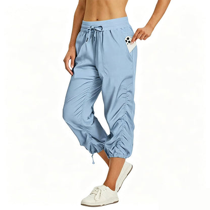 Pantalon court léger et à séchage rapide pour femme