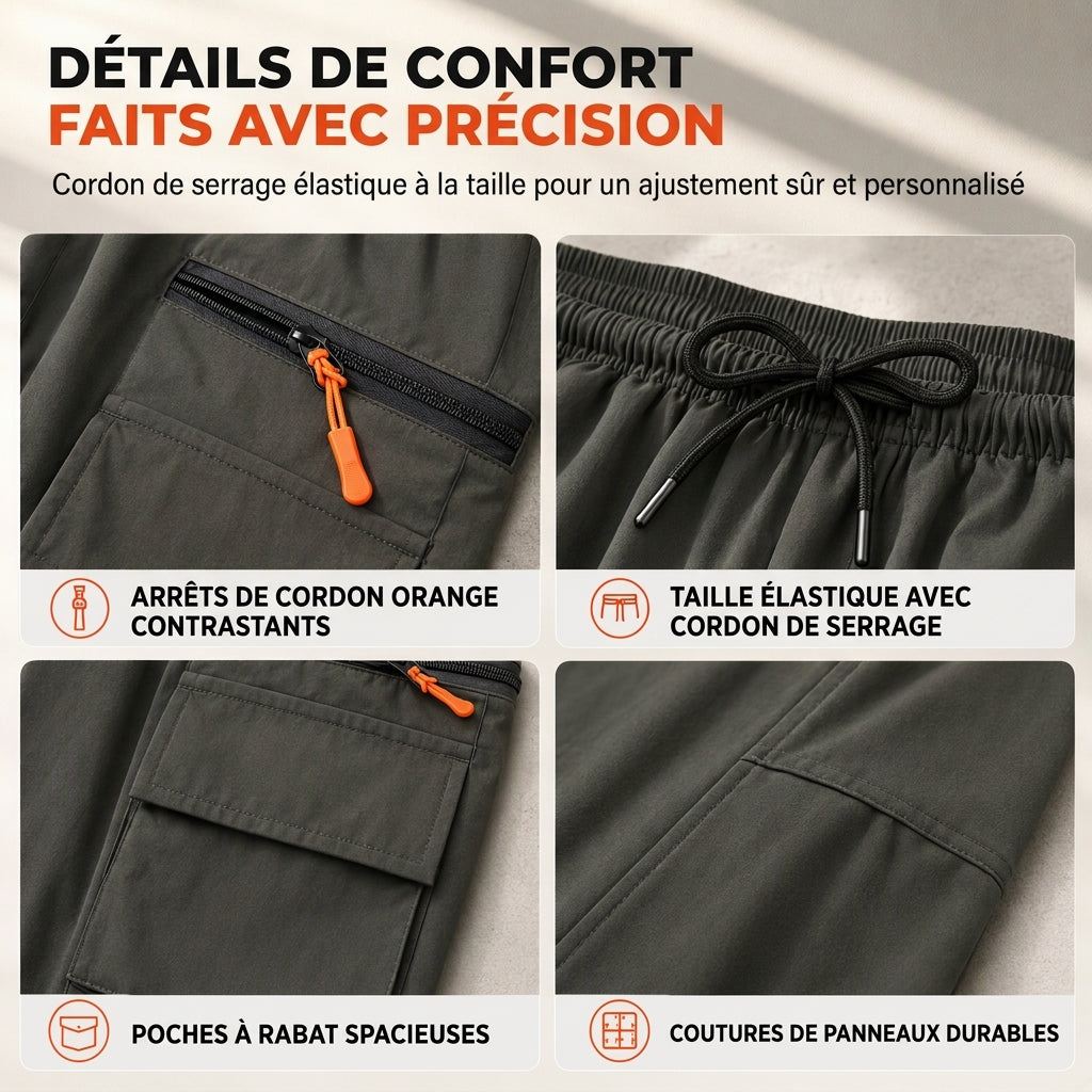 Pantalon de survêtement cargo décontracté pour femme, coupe ample, séchage rapide et respirant, pantalon long avec poches