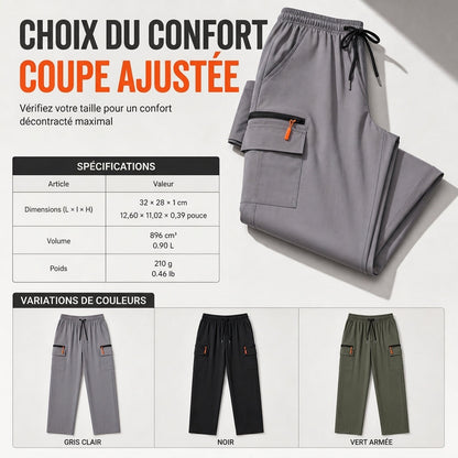 Pantalon de survêtement cargo décontracté pour femme, coupe ample, séchage rapide et respirant, pantalon long avec poches