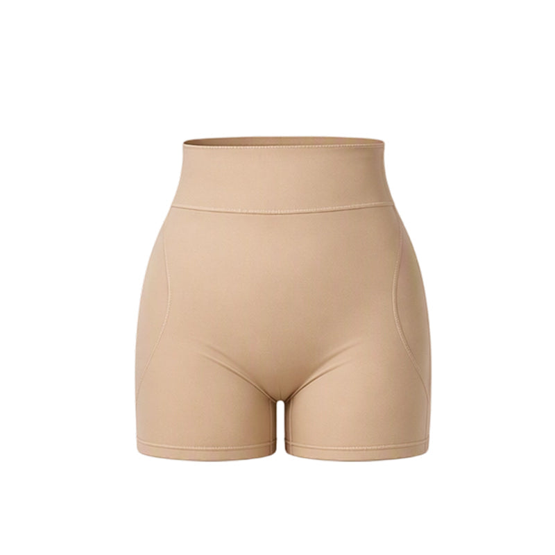 Short de gainage rembourré pour femme, taille haute, effet ventre plat