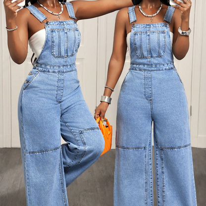 Combinaison en denim flatteuse