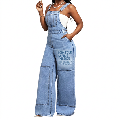 Combinaison en denim flatteuse