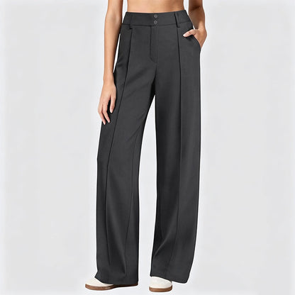 Pantalon large à taille haute pour femme