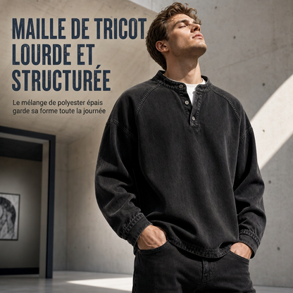 Sweat décontracté vintage oversize pour homme