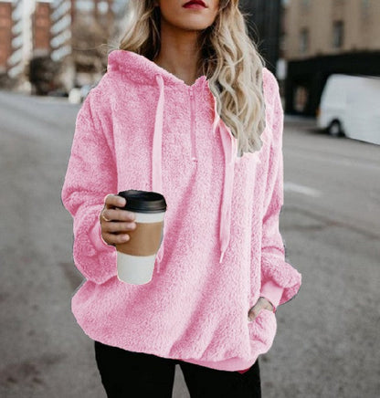Sweat à capuche ample et décontracté à la mode