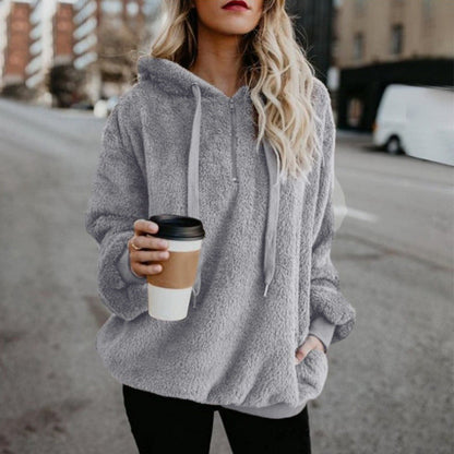 Sweat à capuche ample et décontracté à la mode