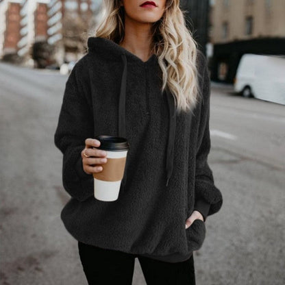 Sweat à capuche ample et décontracté à la mode