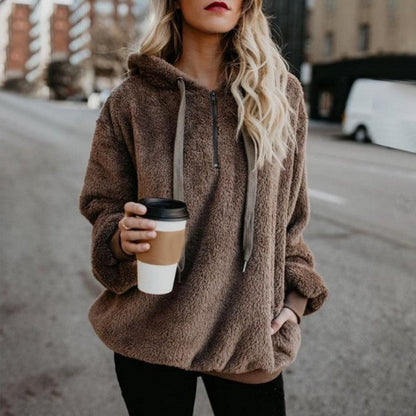 Sweat à capuche ample et décontracté à la mode