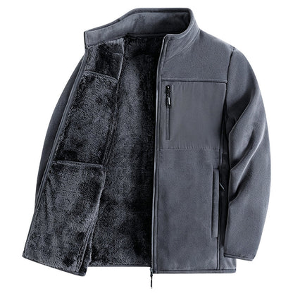 Veste zippée en polaire épaisse unisexe