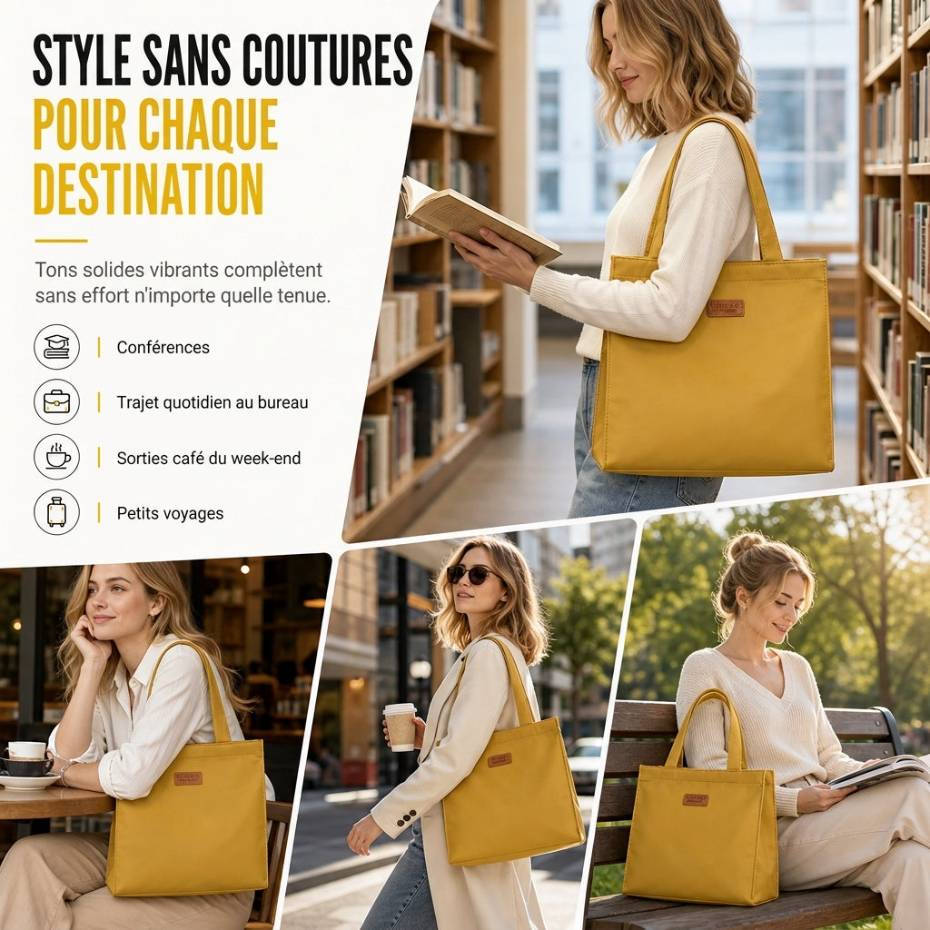 Sac fourre-tout décontracté en nylon à grande capacité
