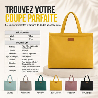 Sac fourre-tout décontracté en nylon à grande capacité