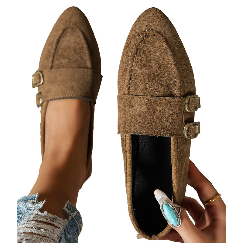 Chaussures plates décontractées à bout pointu pour femmes