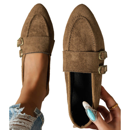 Chaussures plates décontractées à bout pointu pour femmes