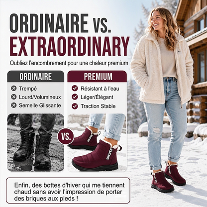 Bottes de neige imperméables et antidérapantes pour femme