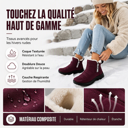 Bottes de neige imperméables et antidérapantes pour femme
