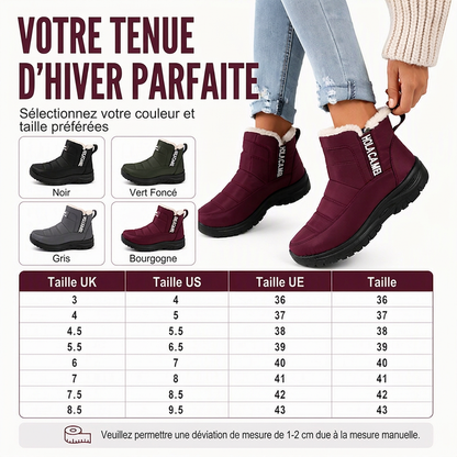 Bottes de neige imperméables et antidérapantes pour femme