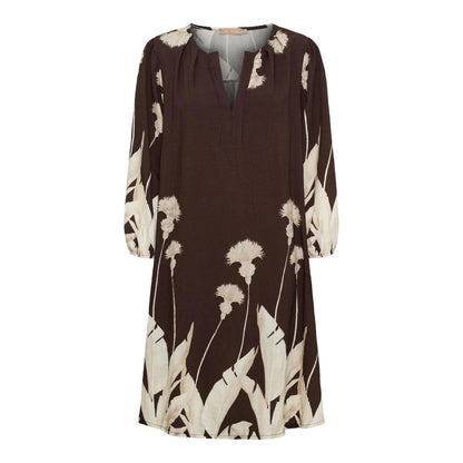 Robe pour femme disponible en marron et vert, tailles S à 5XL