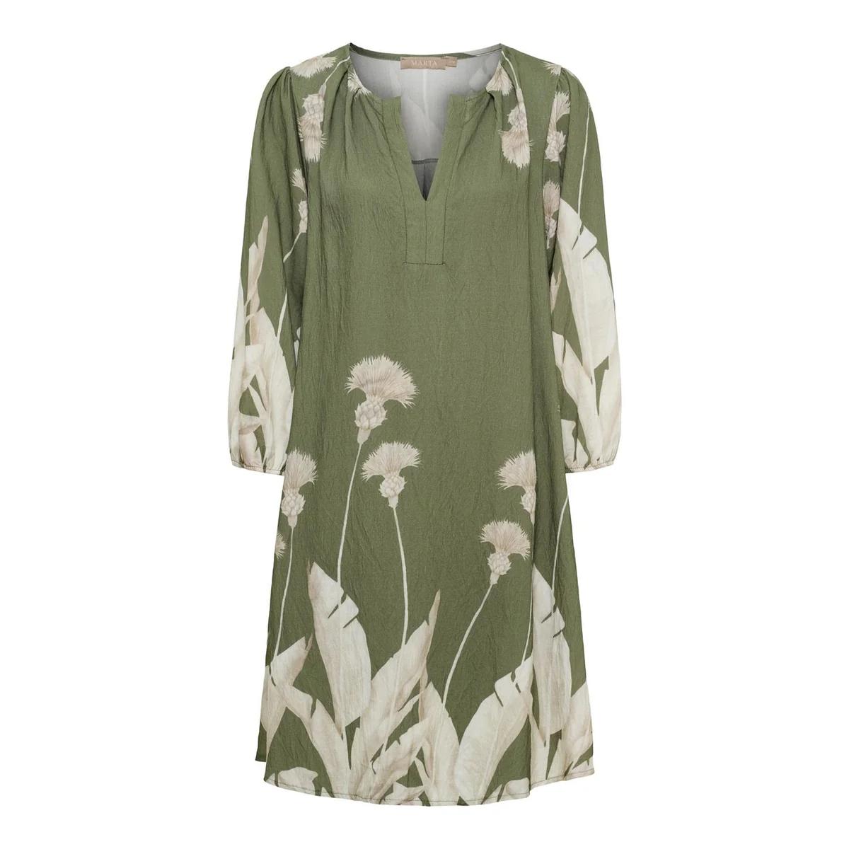 Robe pour femme disponible en marron et vert, tailles S à 5XL