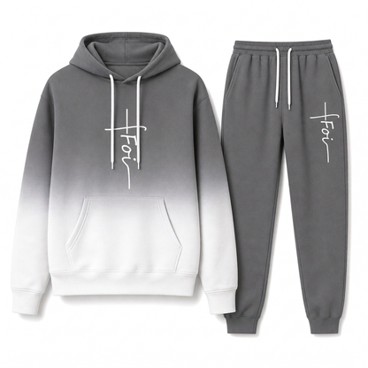 Ensemble survêtement ample pour homme : sweat à capuche à manches longues avec impression numérique 3D et pantalon, adapté pour le printemps et l'automne