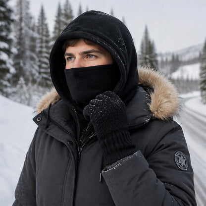 Ensemble cagoule avec gants tactiles et chaussettes