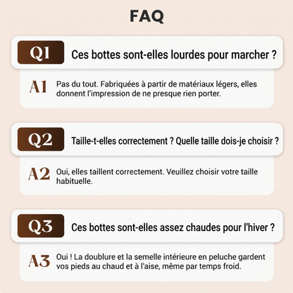 Bottes mi-mollet chaudes, antidérapantes et résistantes à l'usure pour femme