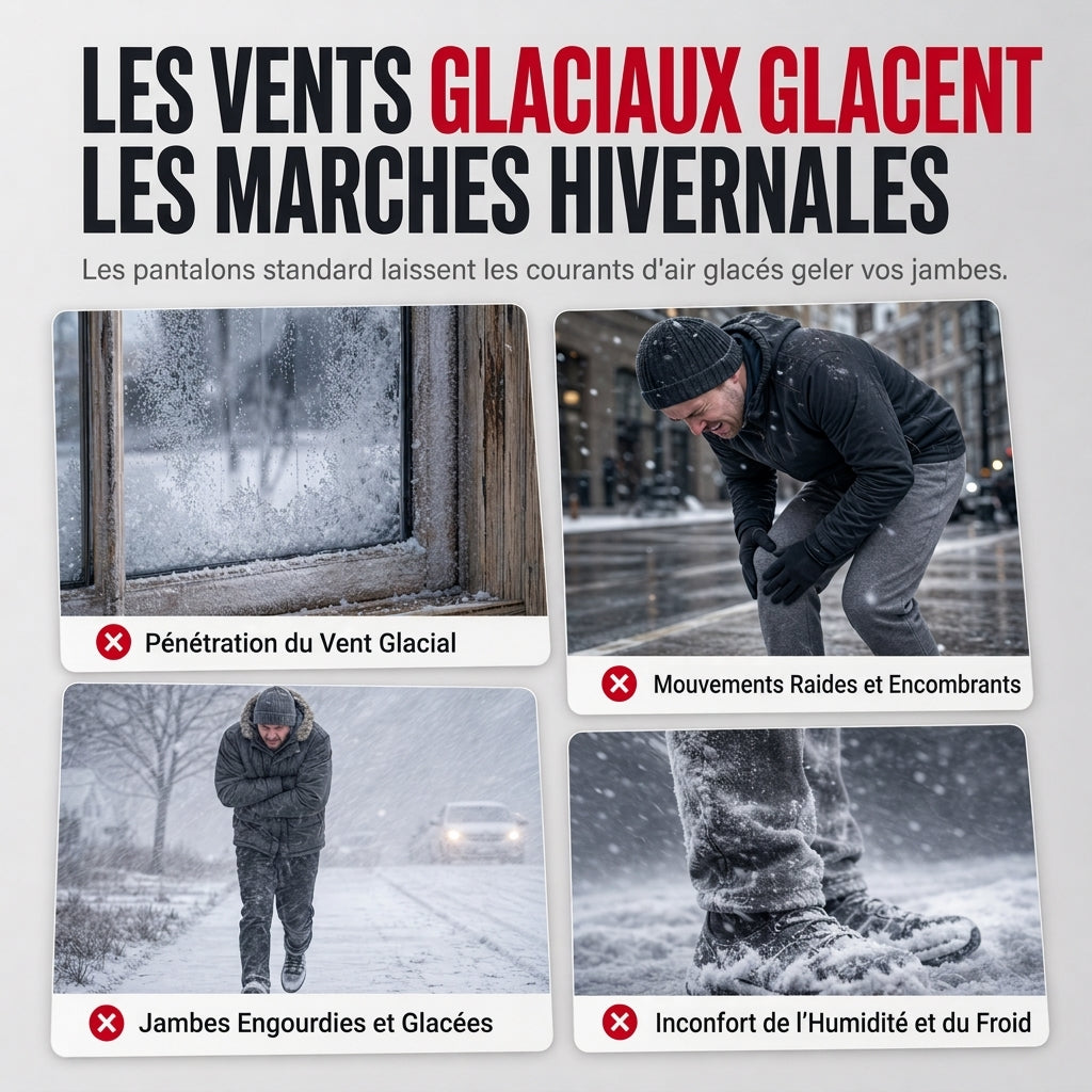 Pantalon en polaire épais et chaud unisexe