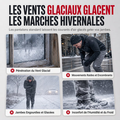 Pantalon en polaire épais et chaud unisexe