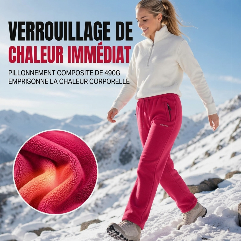Pantalon en polaire épais et chaud unisexe